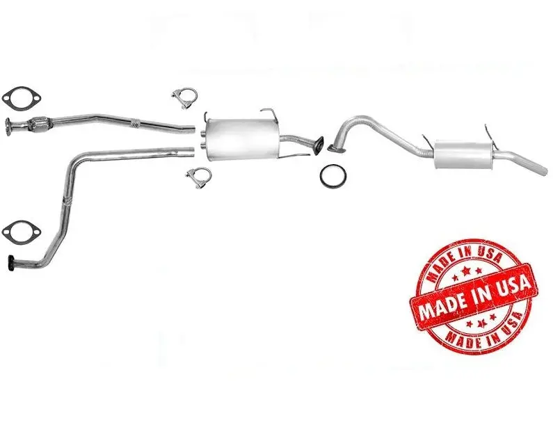 Middle Resonator W/ Pipes & Rear Muffler Exhaust System For Pathfinder 1996-2000 1