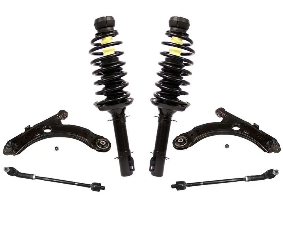 Front Left & Right Lower Control Arms & Tie Rods For Volswagen Jetta 2000-2004 1