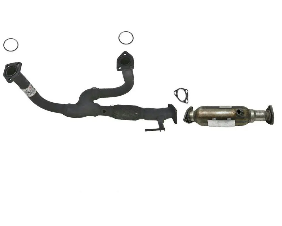 02-04 Fits Honda Odyssey Flex Down Engine Exhaust Pipe W / Converter & Gaskets 1