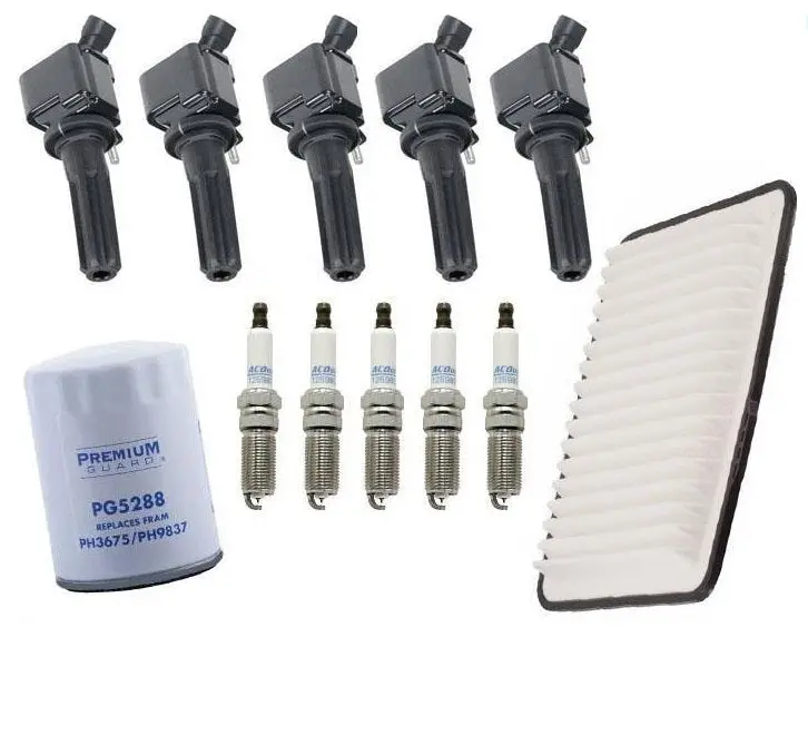 Oil Air Filter Ignition Coils Platinum Plugs For Chevrolet Colorado 3.7L 08-12 1