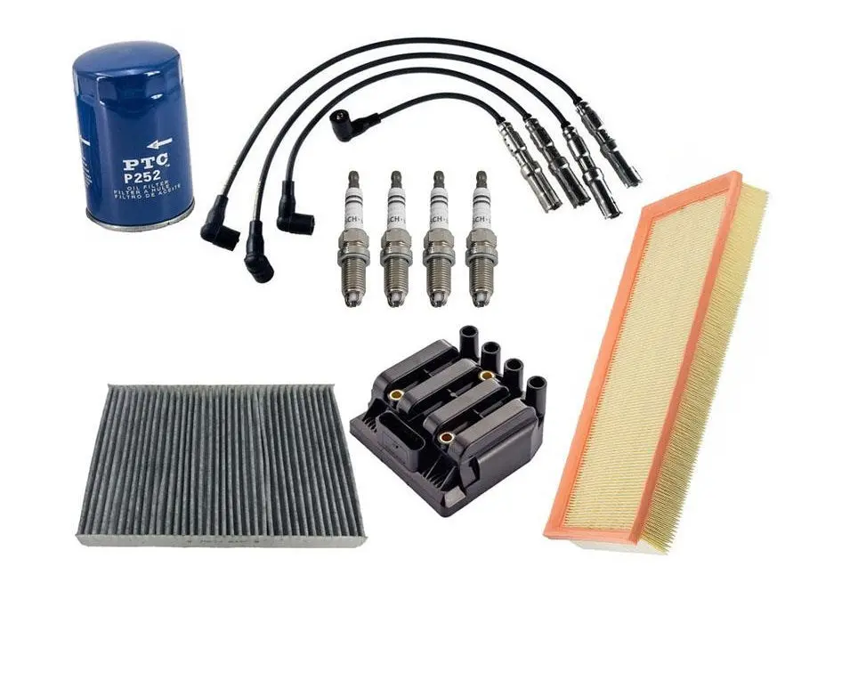 Coil Spark Plugs Air Cabin Oil Filters For Volkswagen Beetle 1998-2001 1