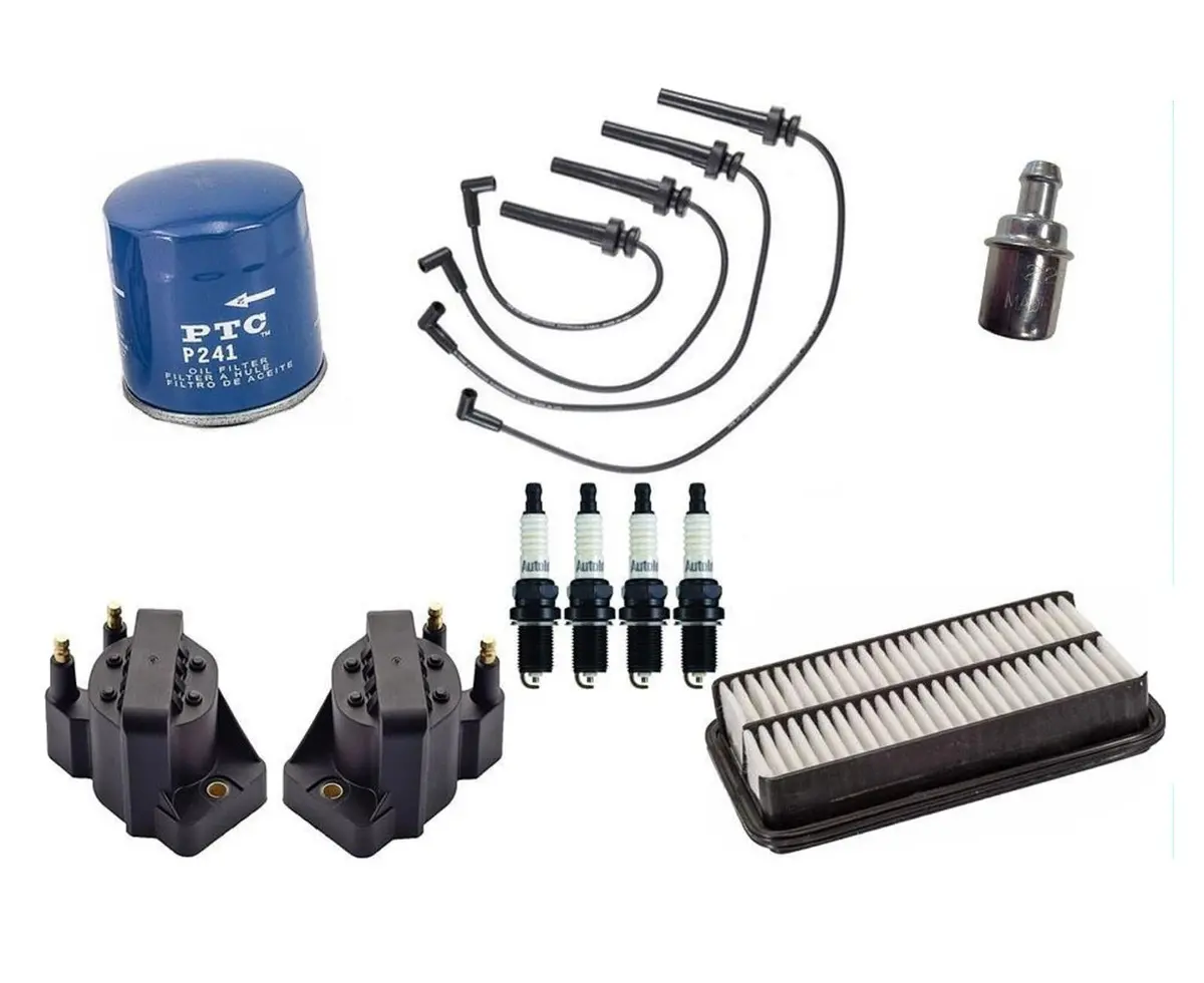 For 95-02 Saturn 1.9L Sohc Vin Code (8) (9) Spark Plug Wires Plugs Coils Air Oil 1