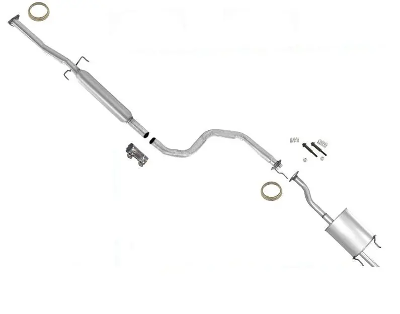 Middle Resonator Pipe Rear Muffler Exhaust System For Honda Civic Ex 1996-1998 1