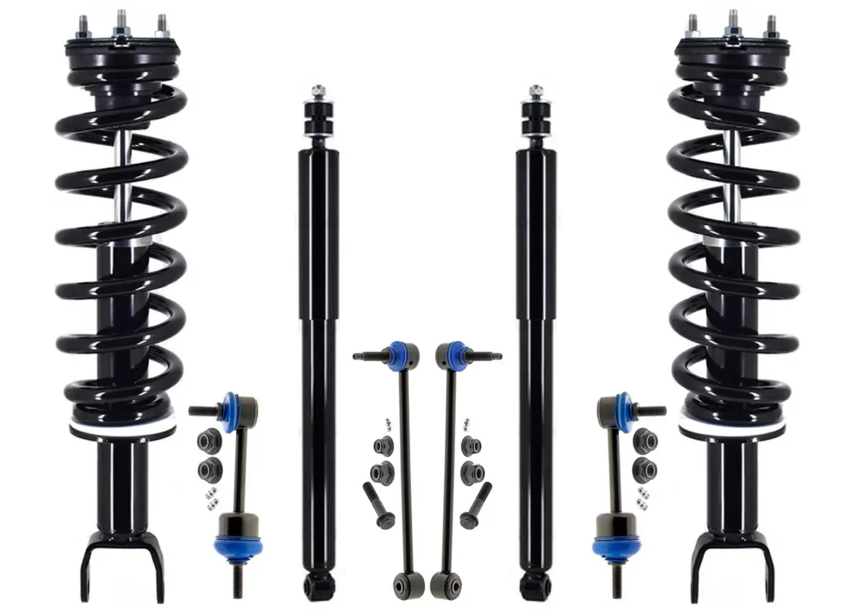 Front Struts Rear Shocks & Sway Bar Links For Ram 1500 2019-2023 4 Wheel Drive 1