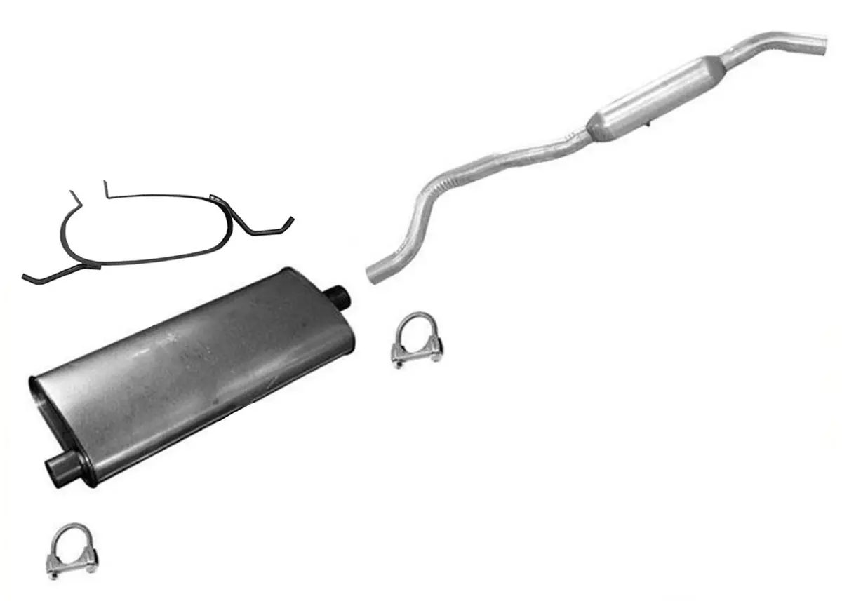 Muffler Resonator Tail Pipe For Dodge Caravan 2001-2007 With 113 Inch Wheelbase 1