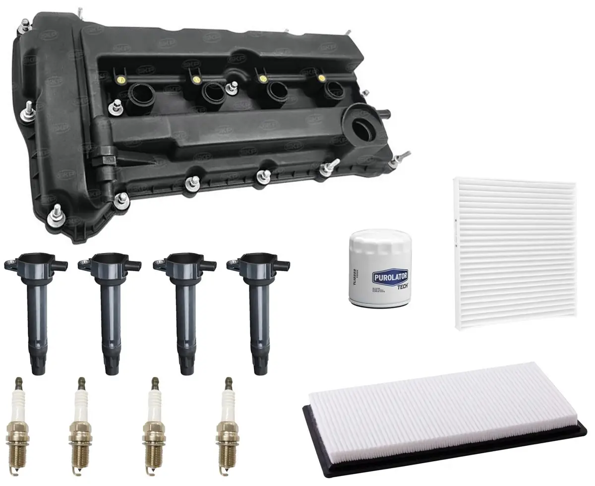 Engine Valve Cover Ignition Coils Tune Up Kit For Jeep Compass 2.4L 2007-2010 1