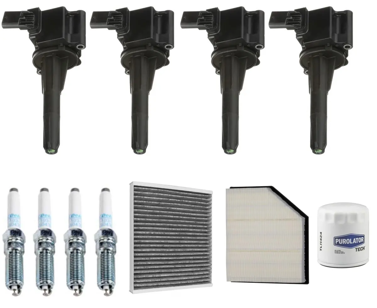 Ignition Coils Iridium Spark Plugs Tune Up Kit For Cadillac Ct4 2.0L 2020-2022 1