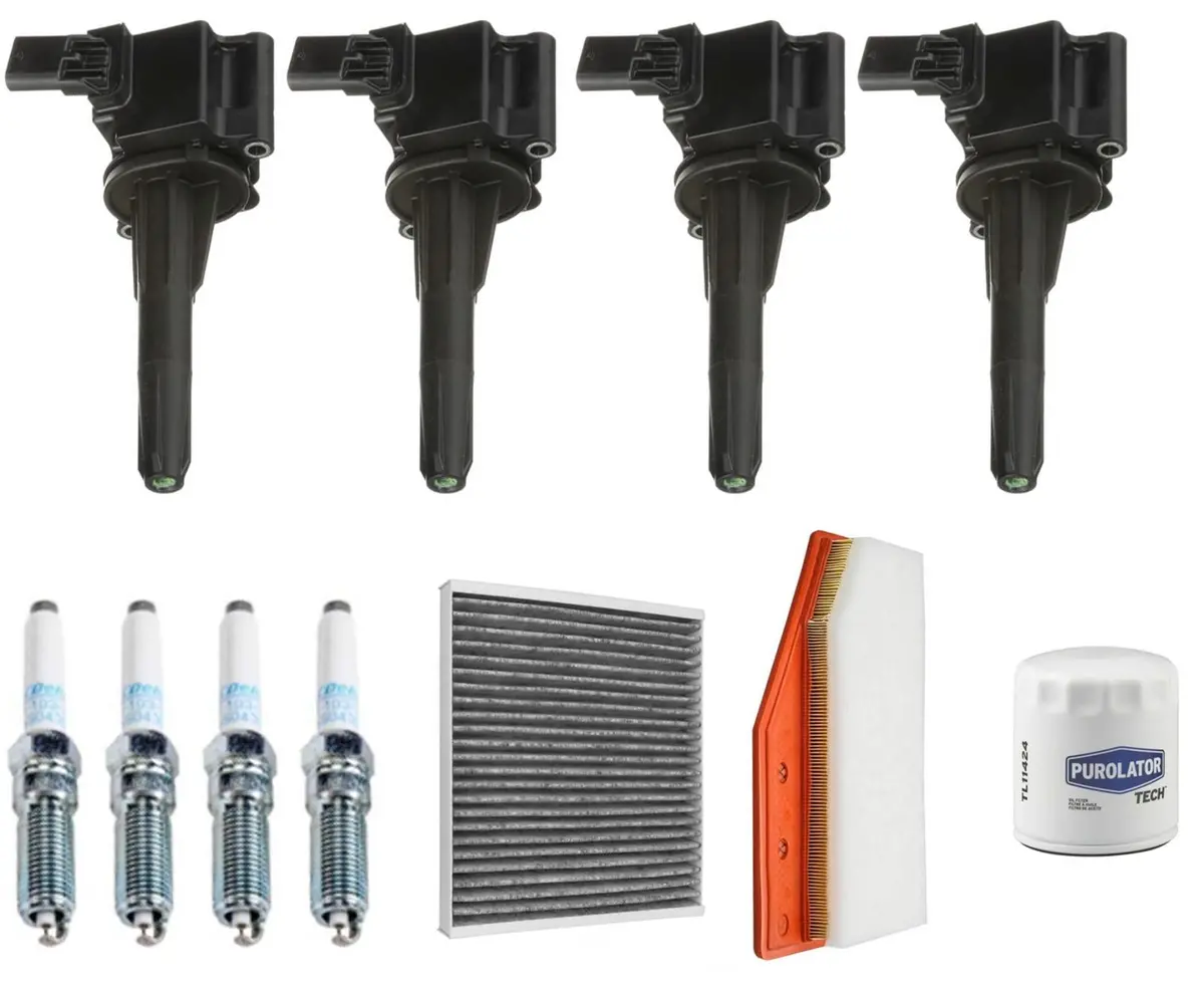 Ignition Coils Iridium Spark Plugs Tune Up Kit For Cadillac Xt4 2.0L 2019-2023 1
