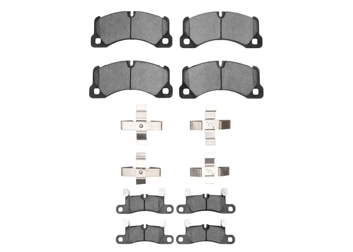 Front & Rear Ceramic Disc Brake Pads For Porsche Cayenne 2011 2014 2018 360Mm 1