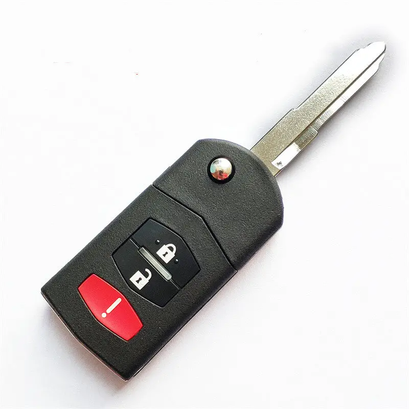 2+1 Buttons 315Mhz Flip Remote Key For Mazda 6 / Rx8 2004-2008 - Kpu41788 1