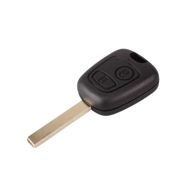2 Buttons Key Shell With Va2 Blade Without Groove For Peugeot - Pack Of 5 2