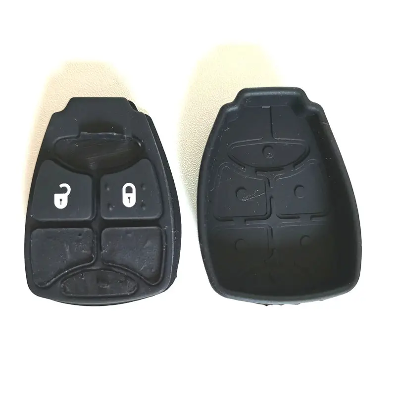 2 Buttons Rubber Pad For Chrysler Jeep Dodge - Pack Of 5 1