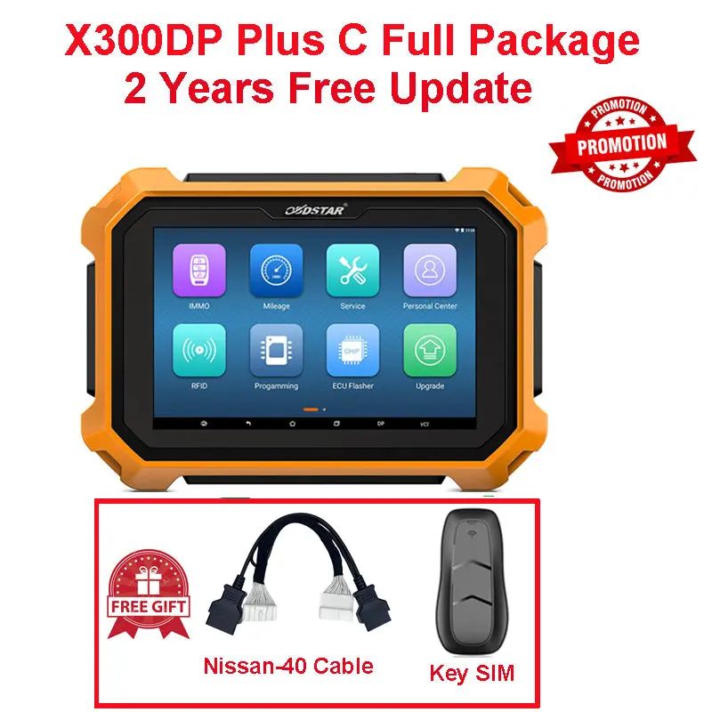 [Support More China Cars] Obdstar X300 Dp Plus X300 Pad2 C Package Full Version Universal Key Programmer, 2 Years Free Update 1
