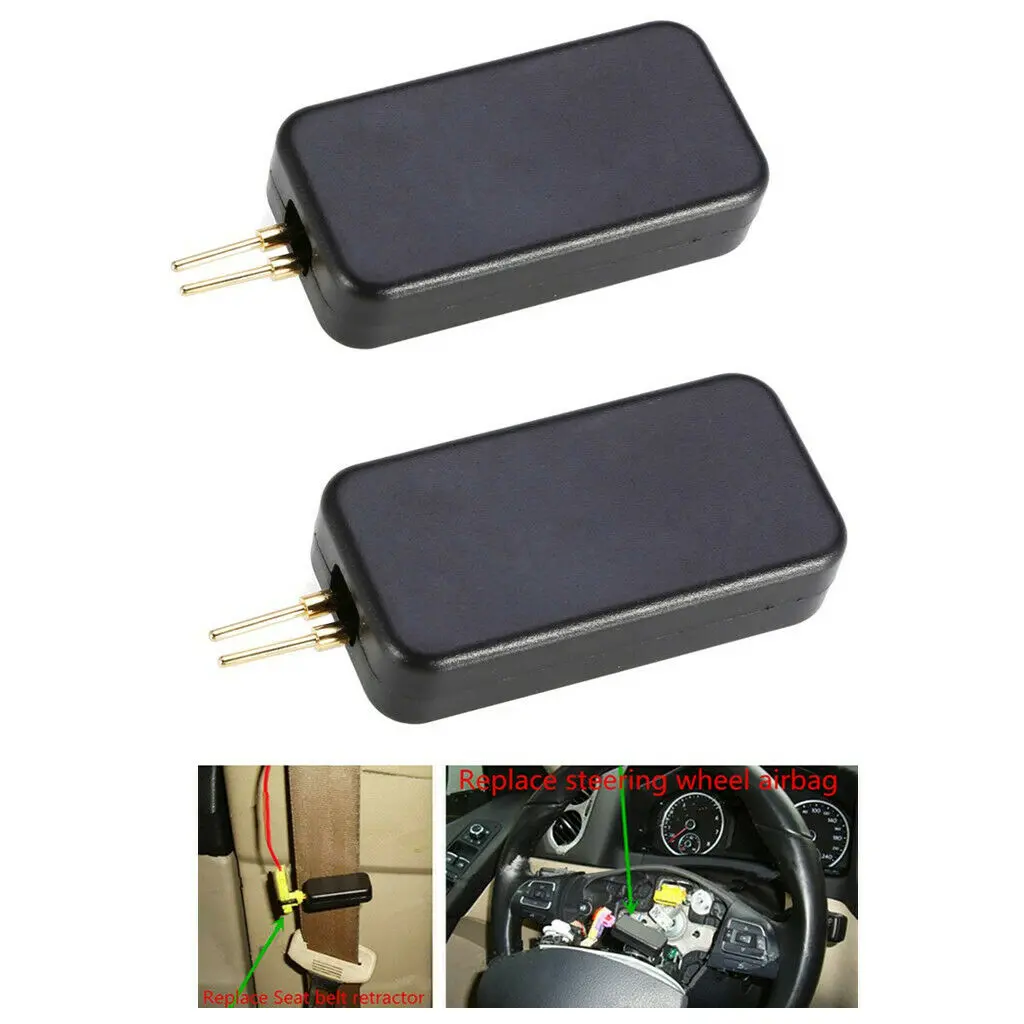 2Pcs Car Srs Airbag Simulator Emulator Resistor Bypass Fault Finding Diagnostic 1