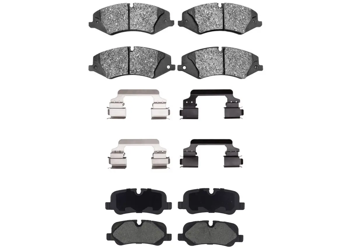 Front Rear Ceramic Disc Brake Pads For Land Rover Lr4 2010 2012 2013 2014 2016 1