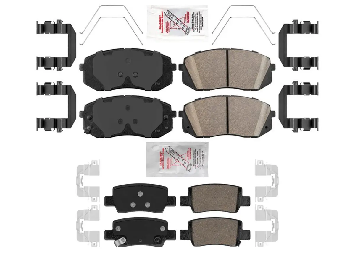 Front Rear Ceramic Disc Brake Pads For Kia Seltos 21-24 Awd Turbo Electric Pb 1
