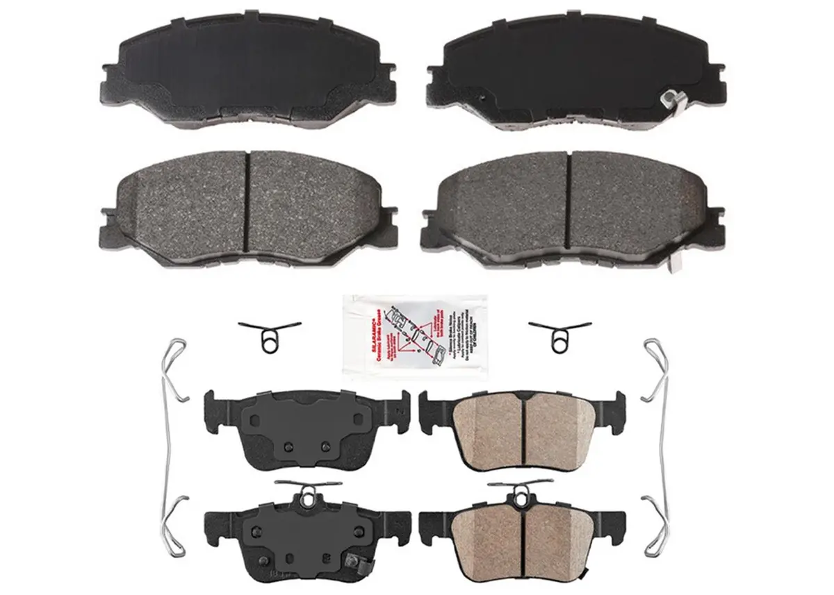 Front Rear Ame Ceramic Disc Brake Pads Hardware For Honda Civic 2022 2023 2024 1