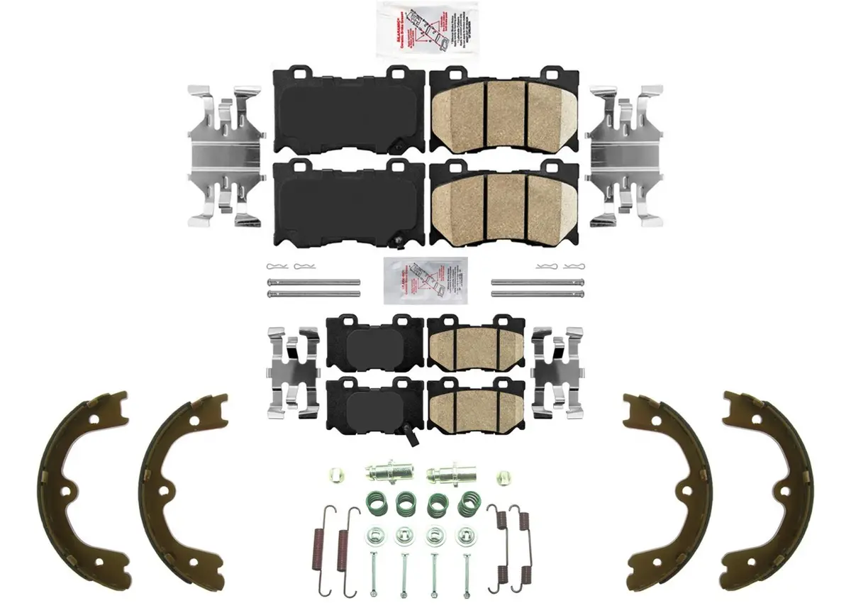 Front & Rear Disc Brake Pads Shoes For Infiniti Q50 2014-23 With Sport Package 1