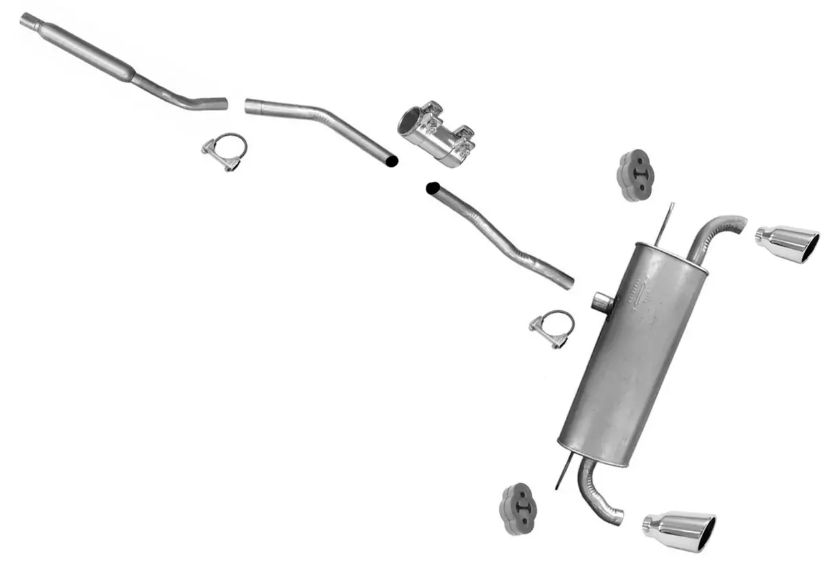 Exhaust Resonator Pipes Muffler For Base Front Wheel Drive Ford Edge 2.0L 15-19 1