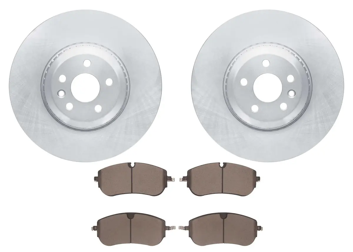 Front Coated Disc Brake Rotors & Pads For Land Rover Discovery Sport 2021-2025 1