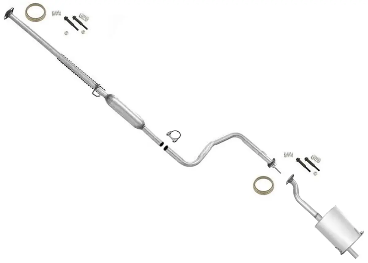 Muffler Exhaust System For Honda Civic 2 & 4 Dr 1.6L Dx Lx Gx Hx 1996-2000 1