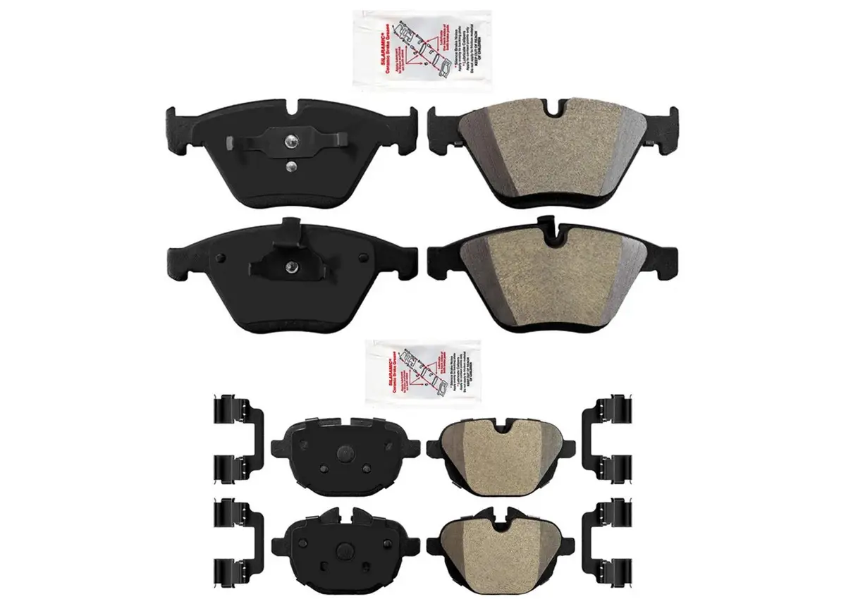 F & R Semi Metallic Disc Brake Pads For Bmw Z4 35Is 35Is 2011 2012 2014 2016 1