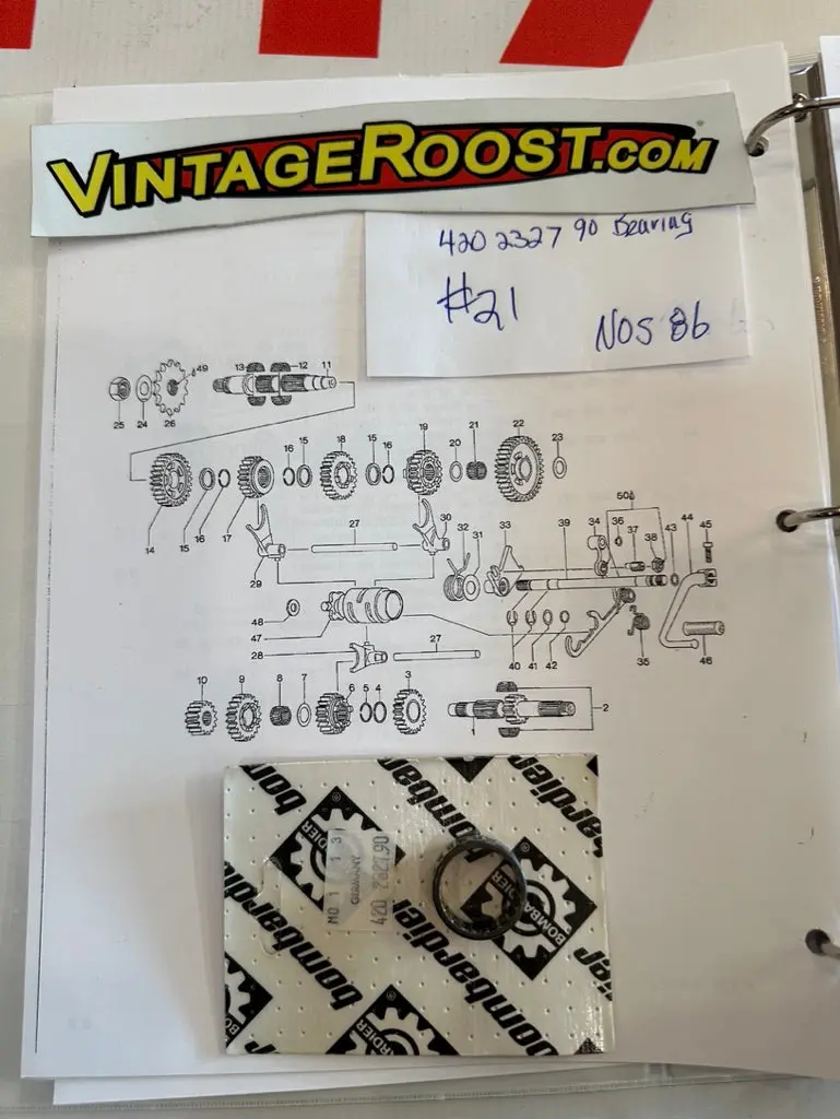 Can Am,  Bearing, 420 232 790, Shown As Part #21 In Photo, Nos, New! 1
