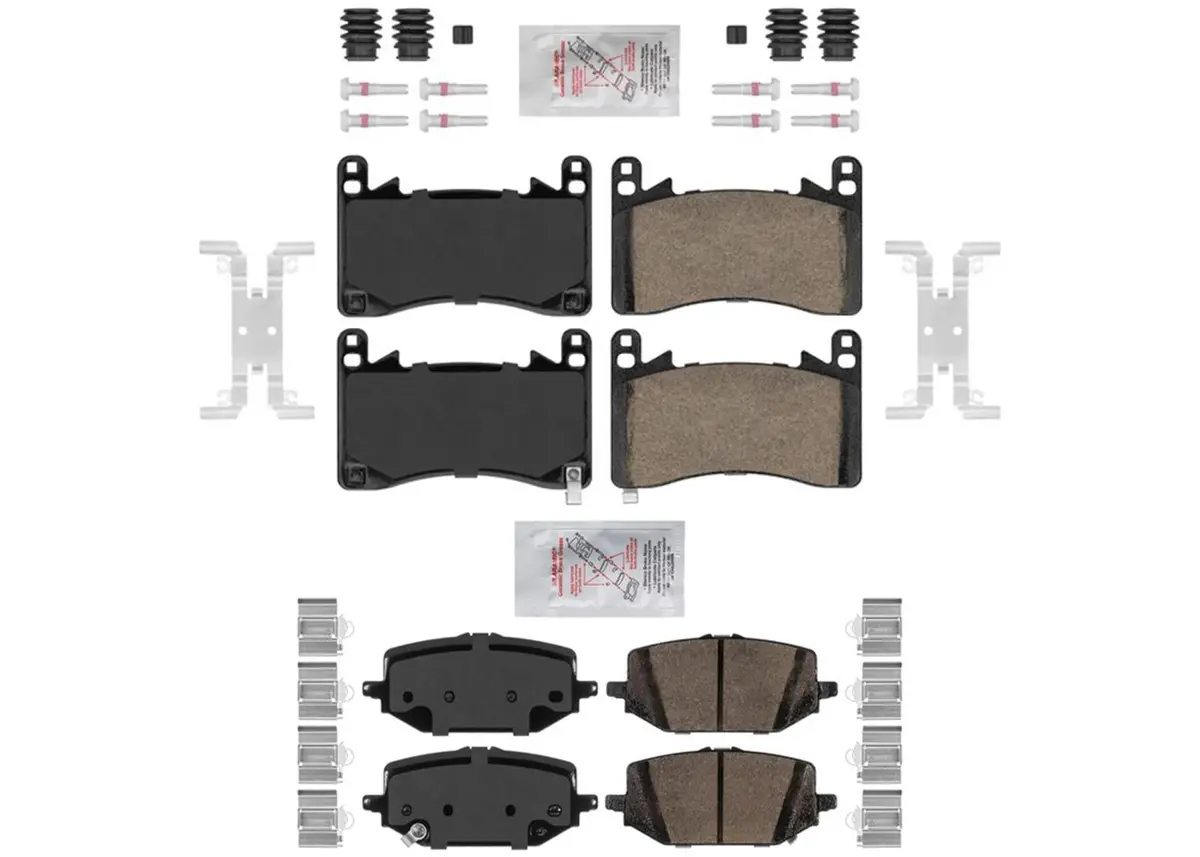 Front & Rear Ceramic Disc Brake Pads For Acura Mdx Type S 3.0L 2022 2023 2025 1