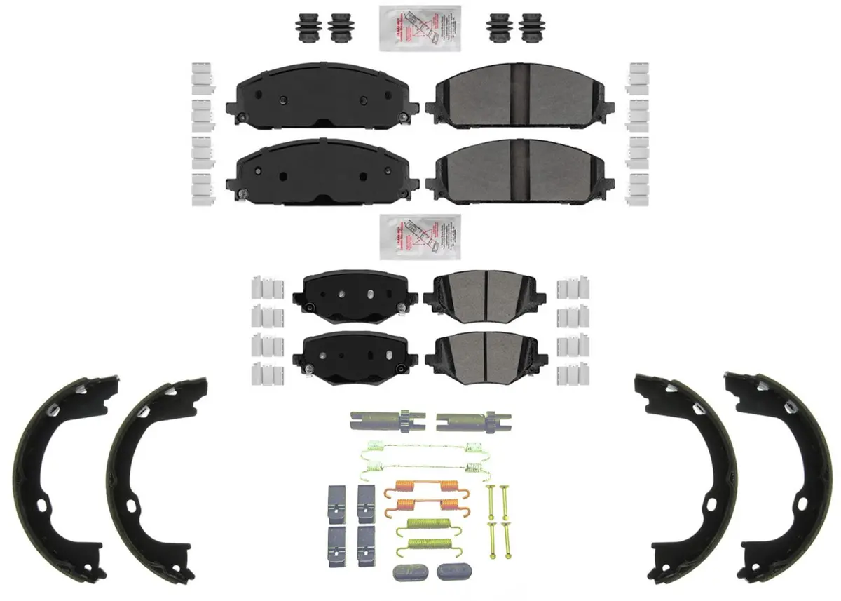 Front Rear Disc Brake Pad Shoes For Dodge Durango Police Special Service 21-25 1