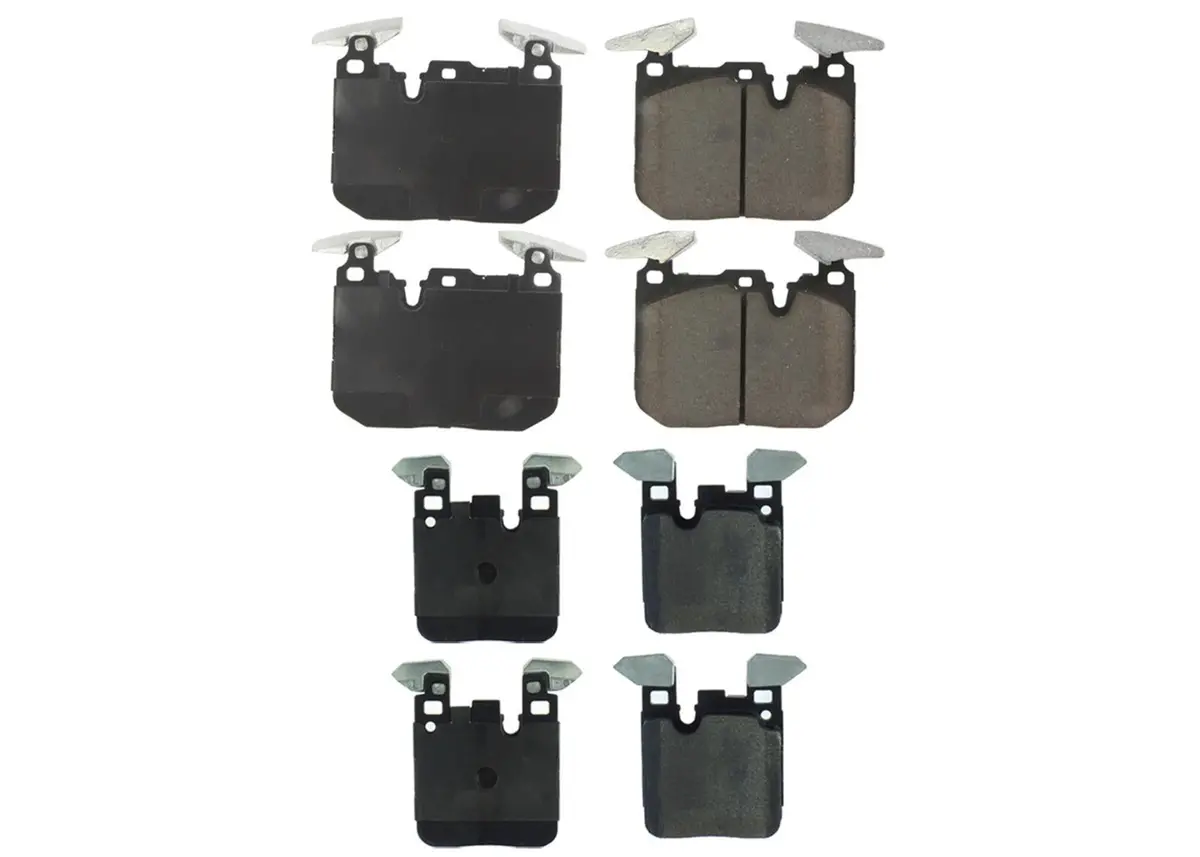 Frt&Rr Ceramic Disc Brake Pads For Bmw 328I 2012-2015 340Mm & 345Mm Blue Caliper 1