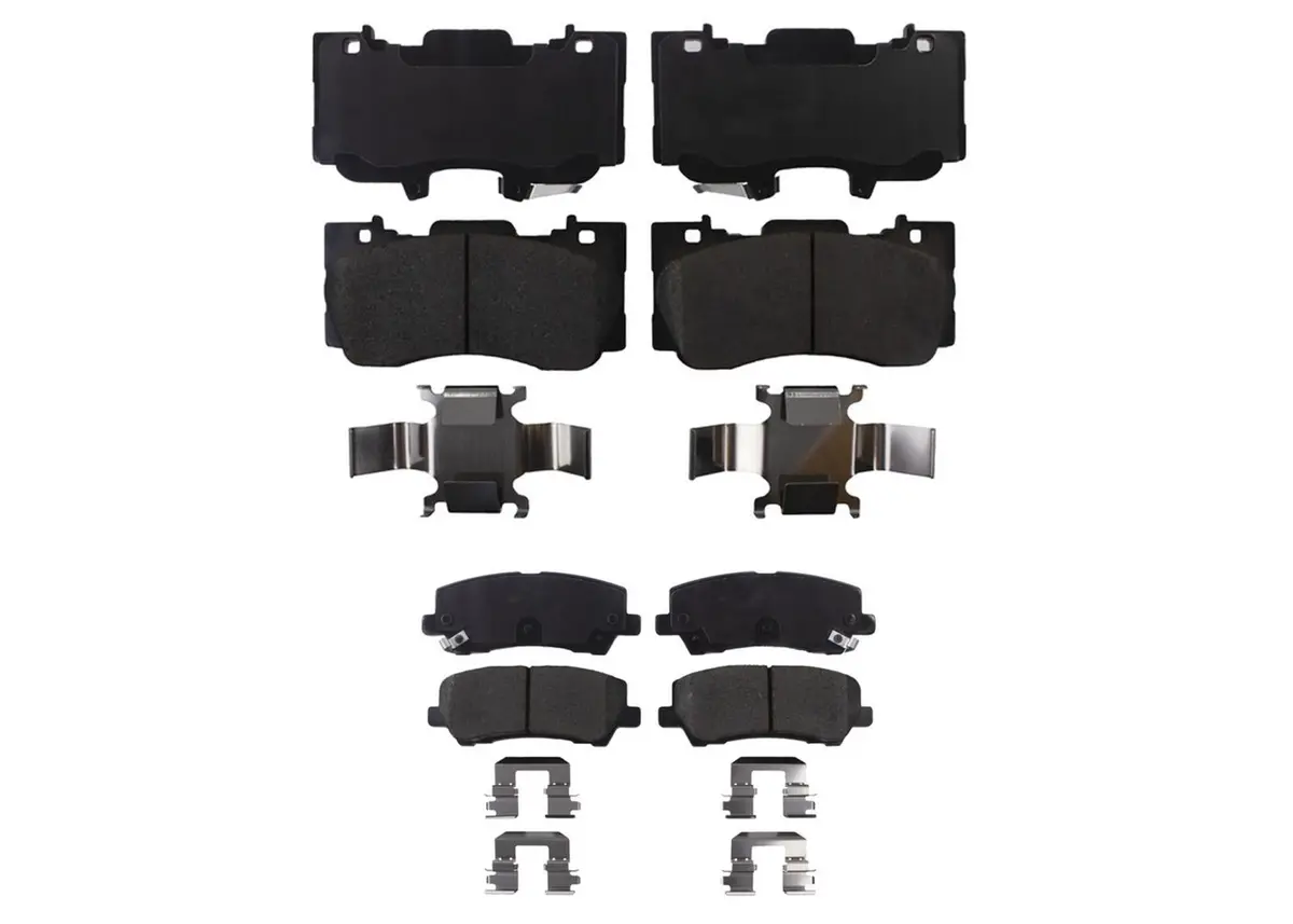 Front & Rear Ceramic Brake Pads For Ford Mustang Gt 4 Piston 352Mm 15-21 1