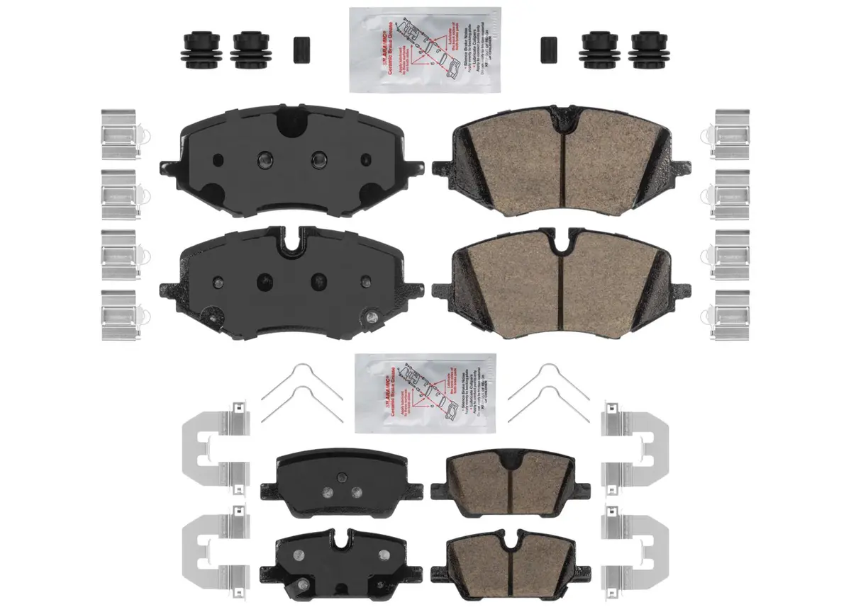 Front & Rear Ceramic Disc Brake Pads Hardware For Chevrolet Trailblazer 21-25 1