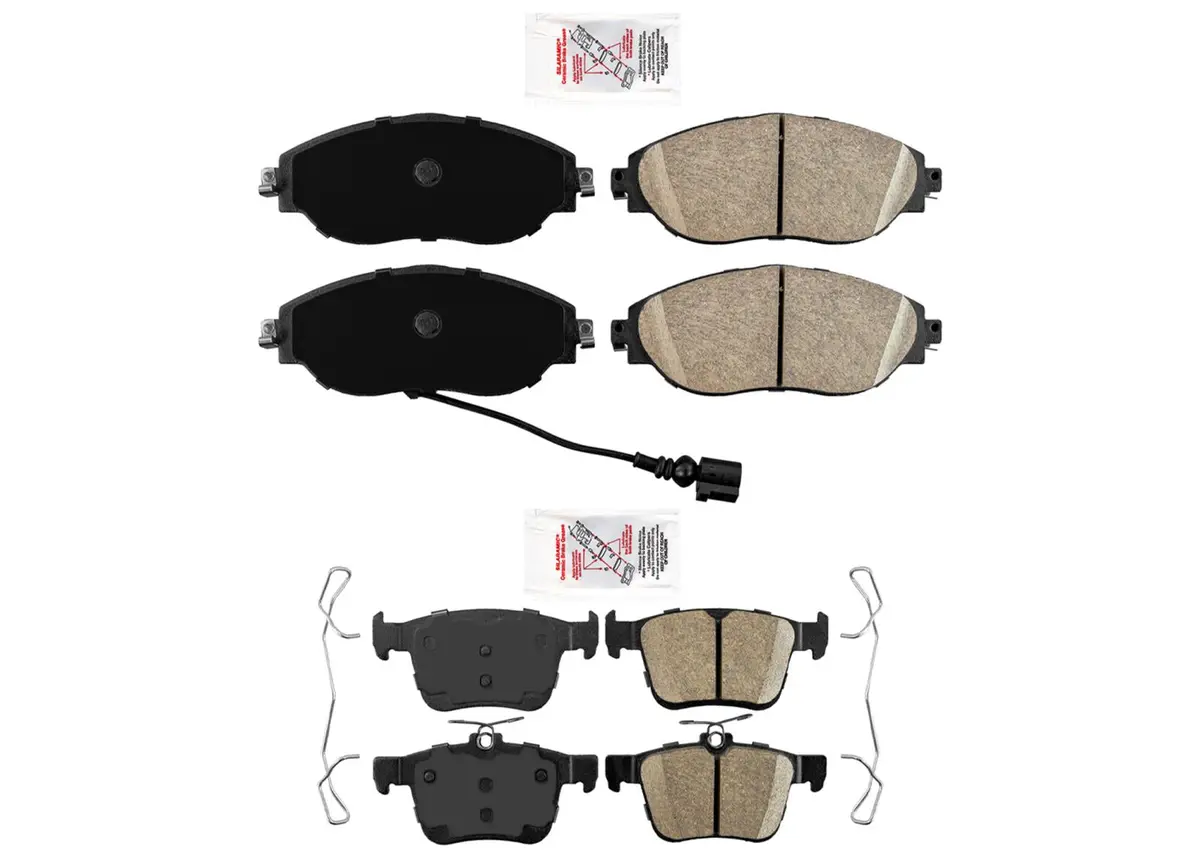 Front & Rear Ceramic Disc Brake Pads For Volkswagen Gli 2019-2025 2.0L 1