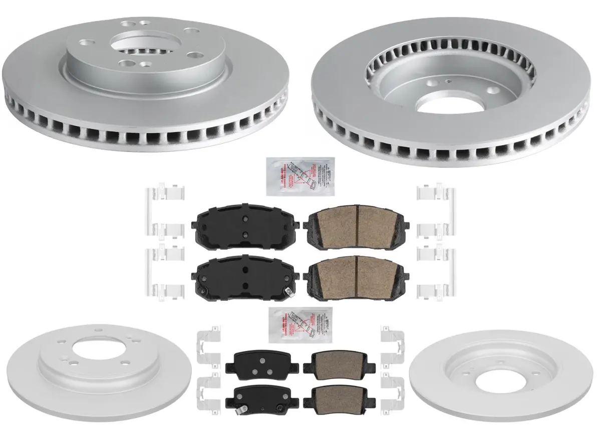 Disc Brake Rotors Pads For Hyundai Elantra 21-24 2.0L W Electric Parking Brake 1