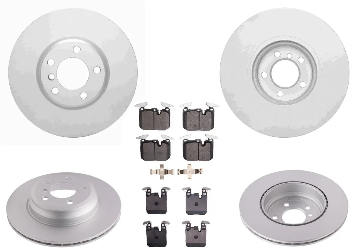 F&R Coated Disc Brake Rotors Pads For Bmw 430I M Sport 340Mm 2017 2018 2019 2020 1