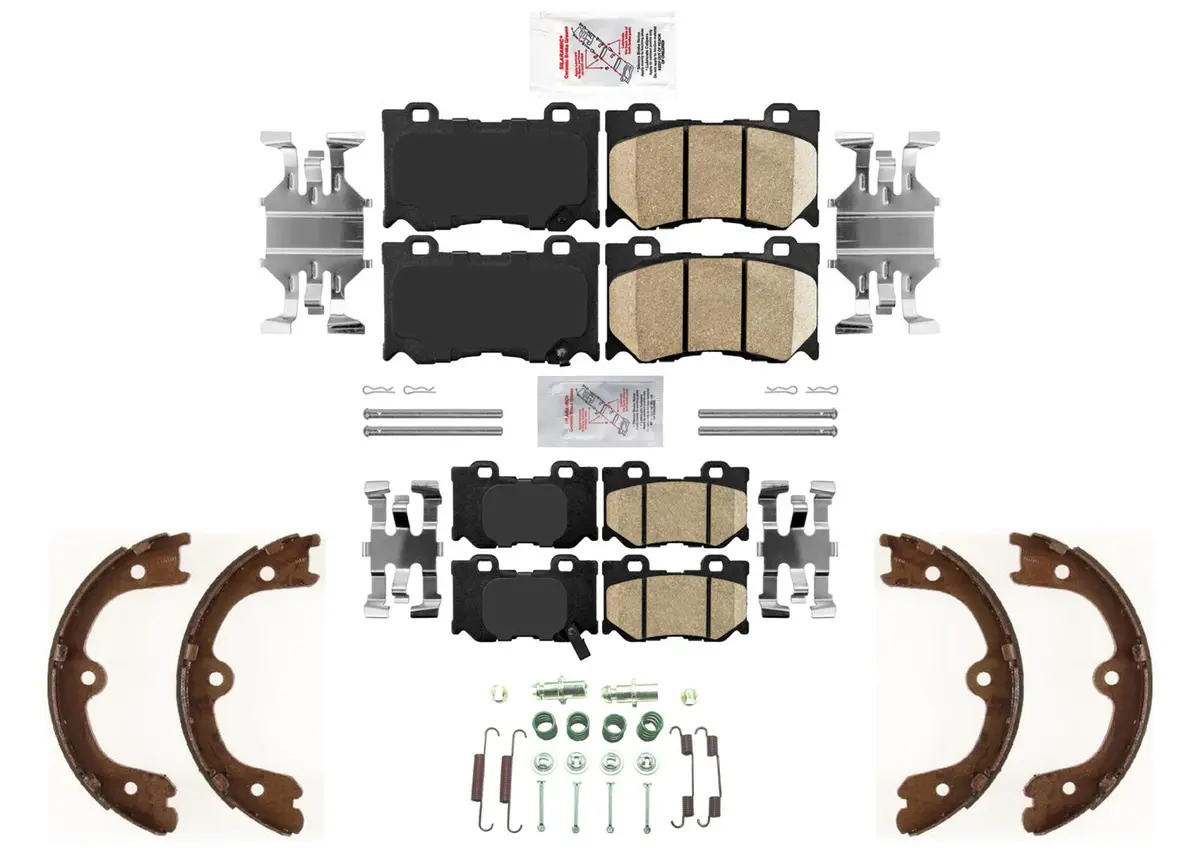 Ame Front & Rear Parking Disc Brake Pads For Infiniti Q50 14-23 Sport Package 1
