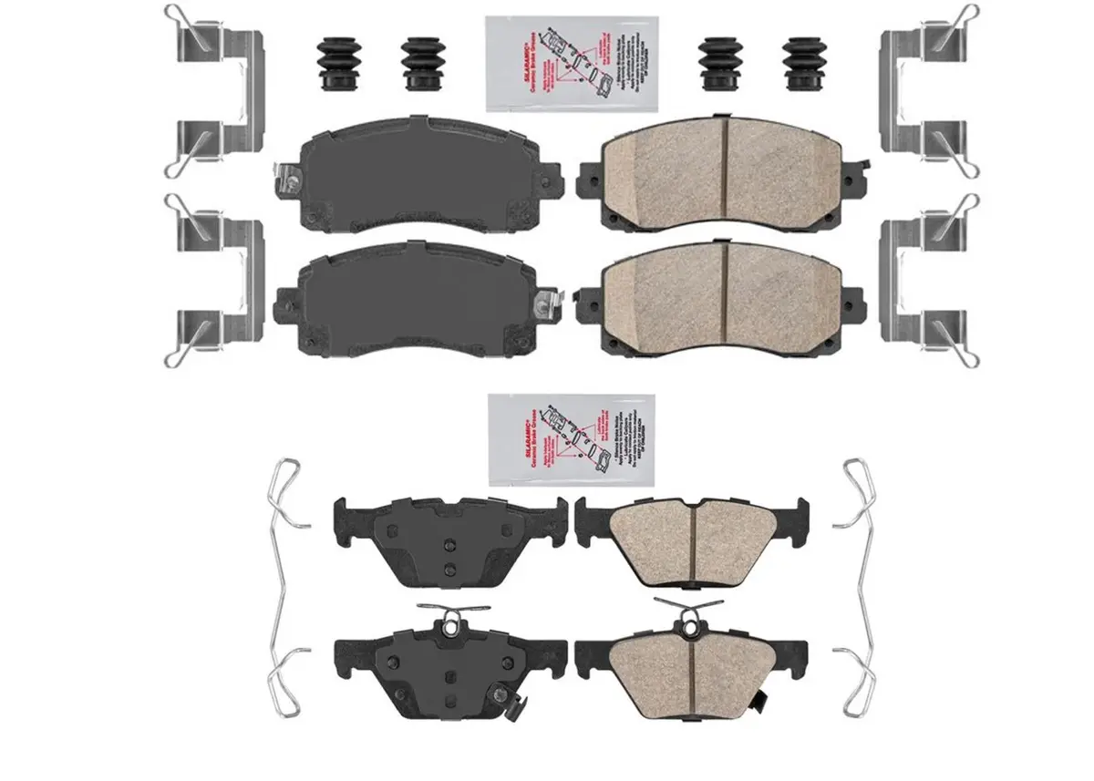 Front & Rear Disc Brake Pads For Wrx Gt 2021-2024 With Electric Parking 1
