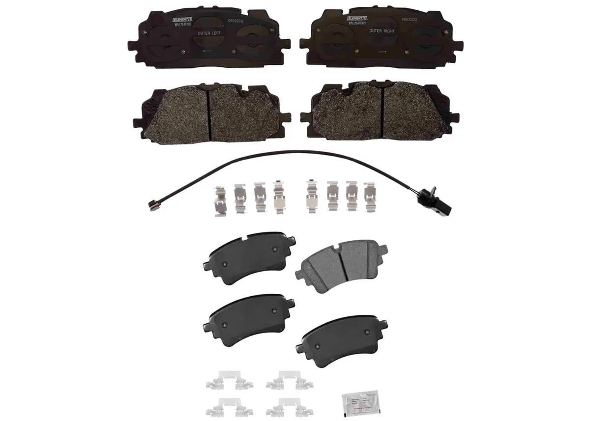 Front & Rear Ceramic Disc Brake Pads For Audi Q5 Phev 2020 2022 2023 W/ 350Mm 1