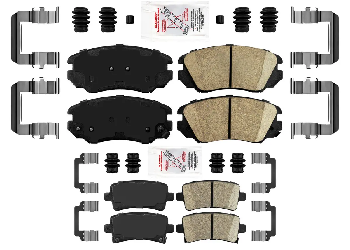 Ame Front & Rear Ceramic Disc Brake Pads For Chevrolet Impala 2014 2015 2017 1