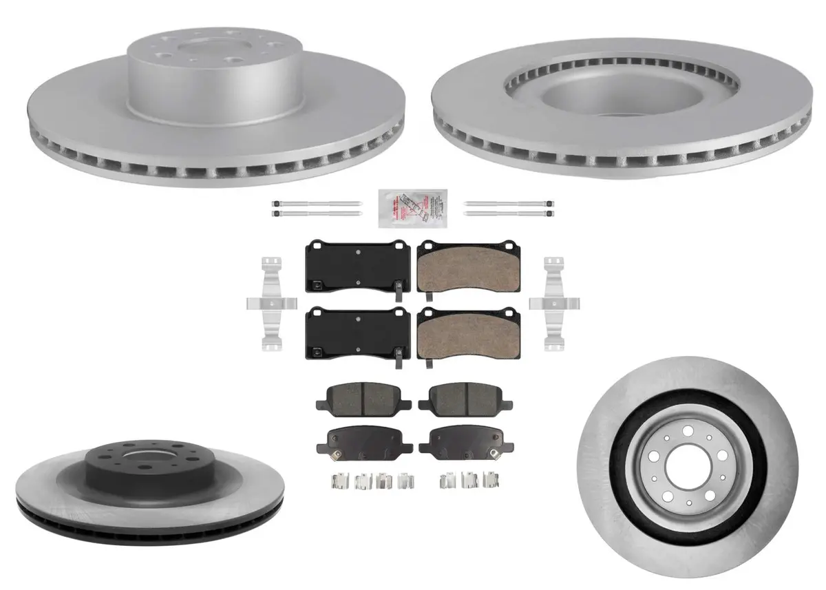 Front & Rear Disc Brake Rotors & Pads For Tesla Performance Model Y 2020-2025 1