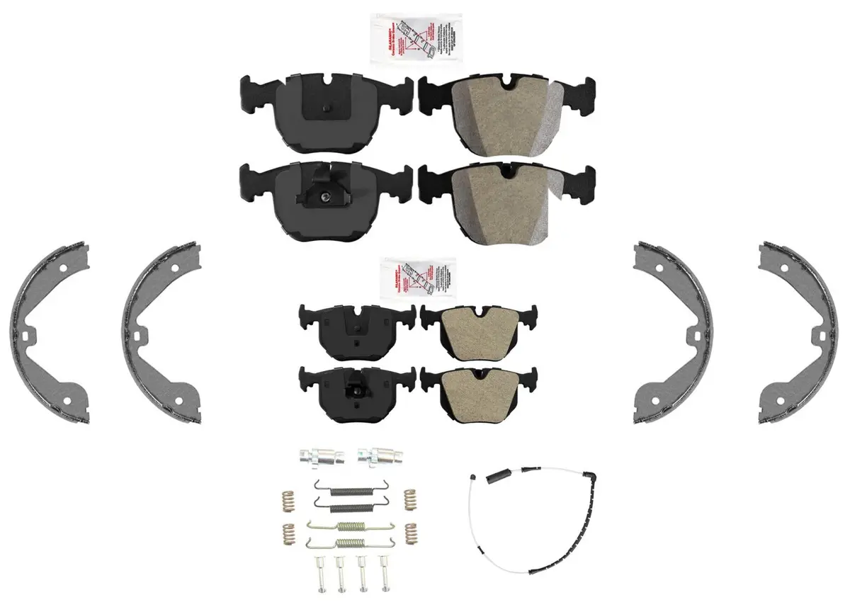 Disc Brake Pads Parking Shoes & Hardware For Land & Range Rover 4.4L 2003-2005 1