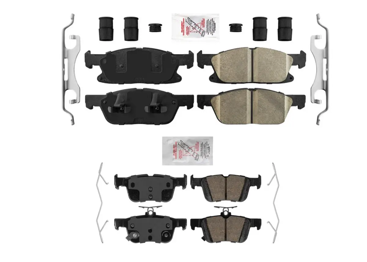 Front & Rear Ceramic Disc Brake Pads For Lincoln Corsair Hybrid 2021 2023 2025 1