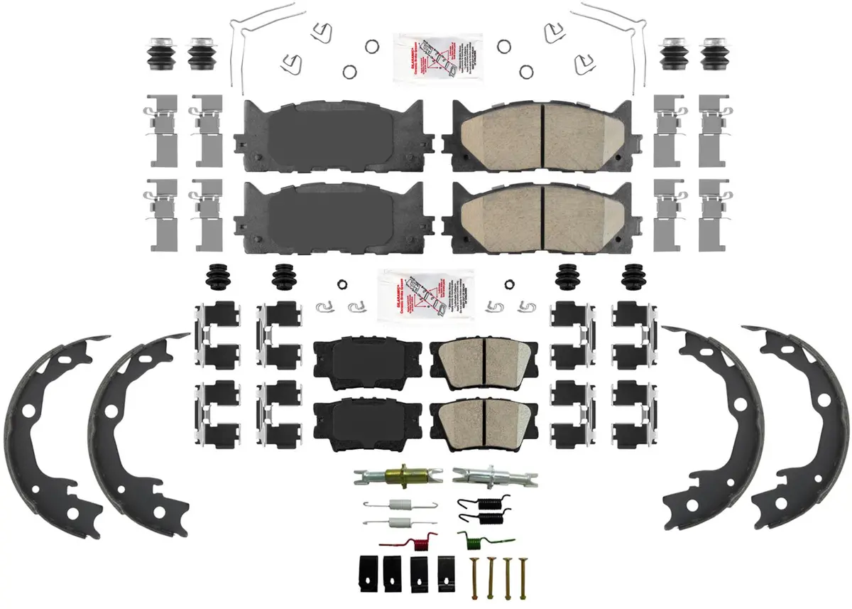 Front & Rear Ceramic Disc Brake Pads For Toyota Camry 2012 2014 2015 2016 2017 1