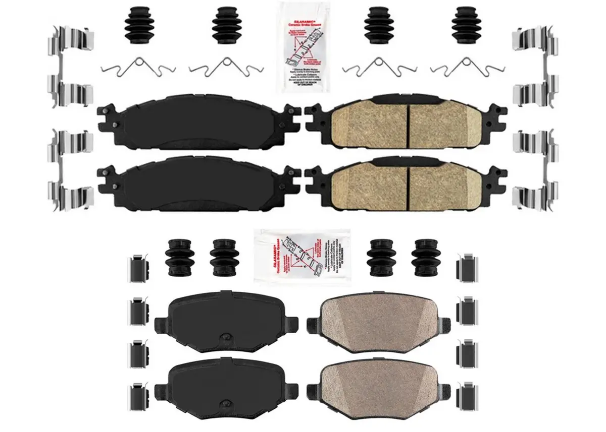 Ame Front & Rear Disc Brake Pads For Ford Explorer With 2011-2019 325Mm Rotors 1