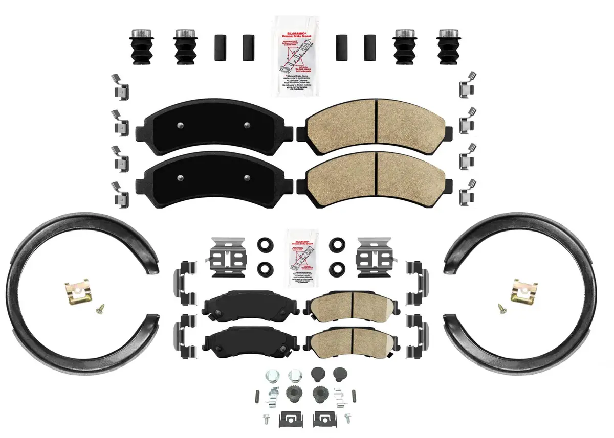 Front Rear Ceramic Disc Brake Pads Parking Shoe For Chevrolet Blazer 1998-2005 1