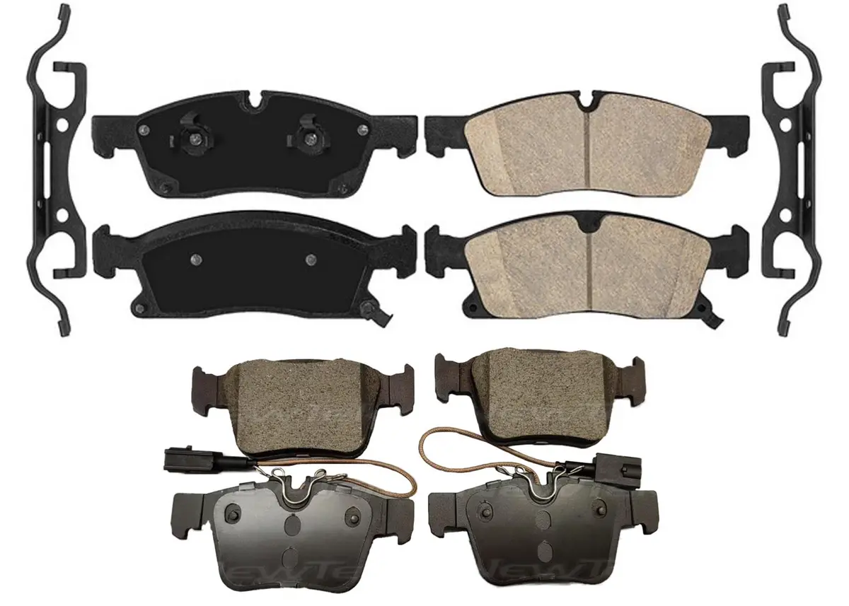 Front & Rear Disc Brake Pads For Maserati Levante 17-23 W/ Dual Piston Caliper 1