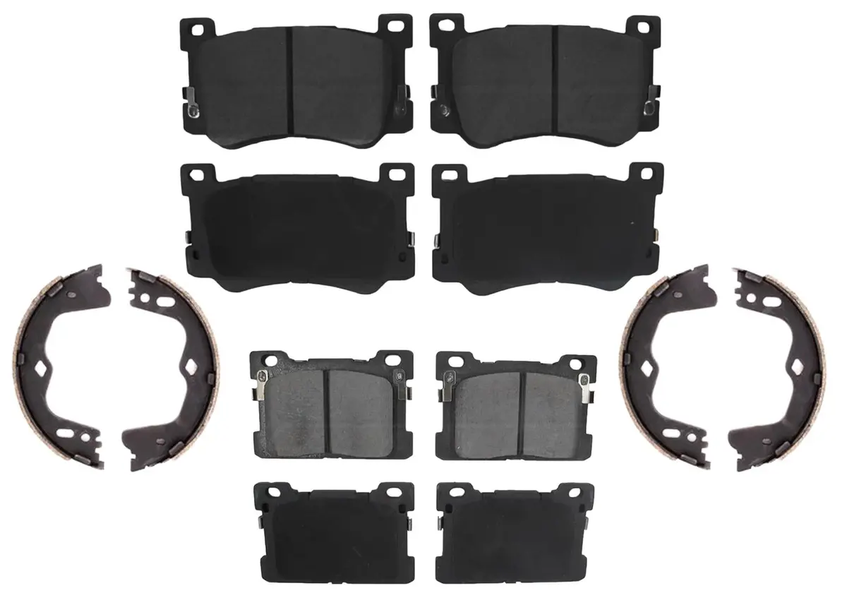 Front And Rear Disc Brake Pads Parking-Emergency Shoes For Genesis G90 17-20 1