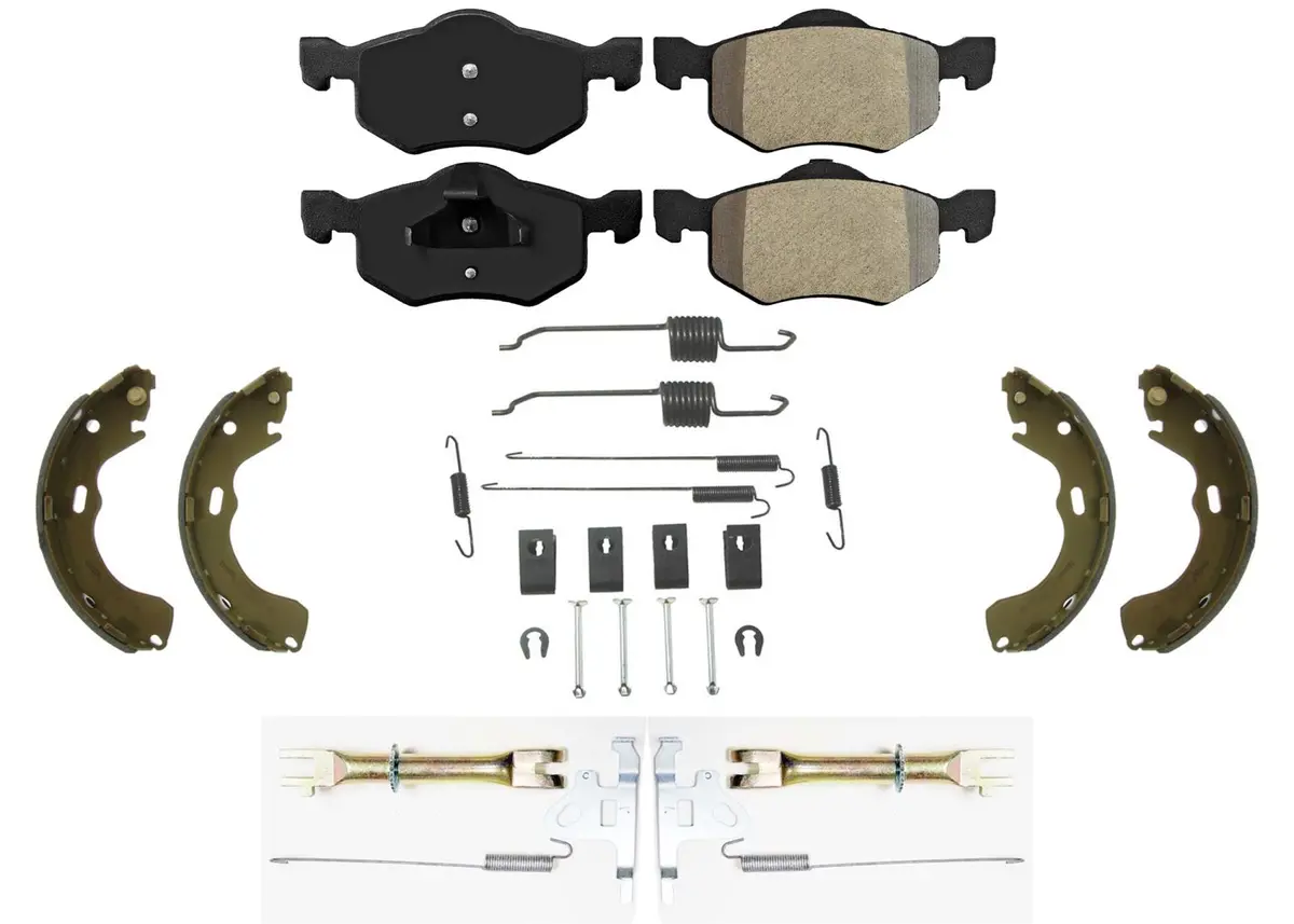 Disc Brake Pads Brake Shoes Hardware Adjusters Spring For Ford Escape 2001-2007 1