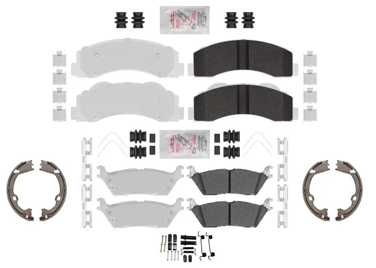 Galvanized Heavy Duty F&R Disc Brake Pads For Ford F150 Raptor 2012 2013 2014 1