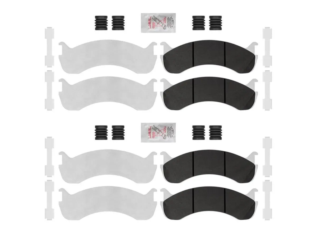 Upgraded Front & Rear Galvanized Pads For 73Mm Caliper International Kenworth 1
